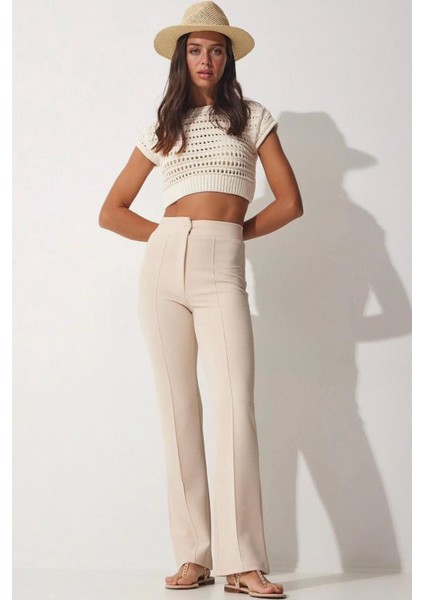 Zr Modal Crep Kumaş Palazzo Pantalon