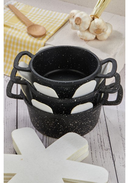 Kalın Tencere,tava & Borcam Koruyucu Çizdirmez Elyaf Keçe 6'lı Set 30X30 cm Tava Çizdirmez