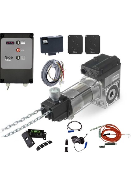 SD100 D Pro Automatic Alıcı Kumanda ve Opto Sensör Endüstriyel Seksiyonel Full Motor Seti
