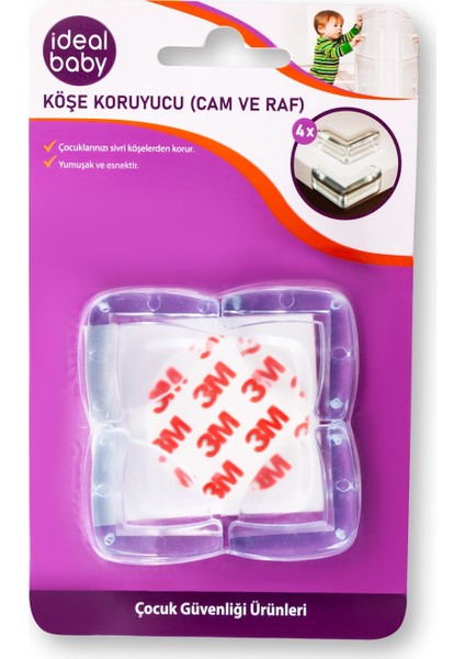 Köşe Koruyucu (Cam ve Raf)