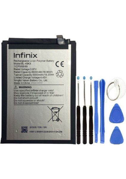 Note 12 Pro Pil Batarya Ve Tamir Set 5000 Mah BL-49KX