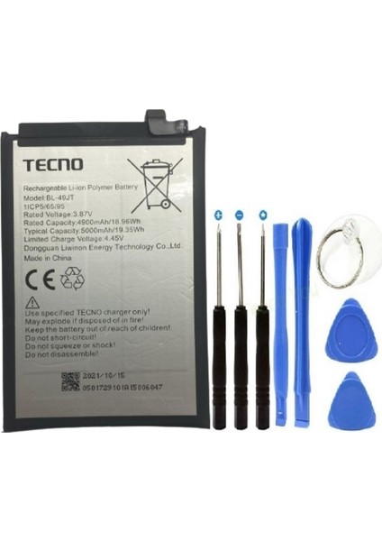 Camon 18P CH7N Pil Batarya Ve Tamir Set BL-49JT 5000 Mah