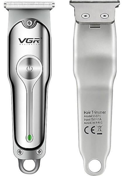1-3 Saç ve Sakal Tıraş Makinesi V-290 Gri Kuru 1-2 Saat Şarjlı Sakal