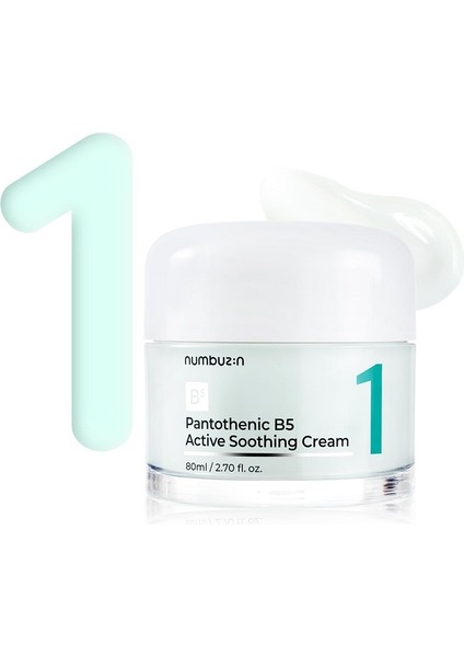 No.1 Pantothenic B5 Active Soothing Cream - Pantotenik B5 Aktif Yatıştırıcı Krem 80 ml