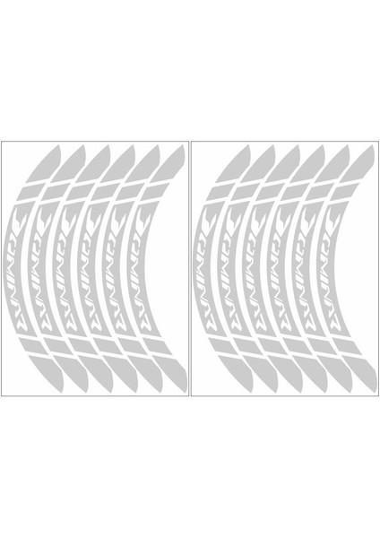 Bajaj Reflektör Beyaz Dominar Uyumlu Geniş 1 Set Jant Şeridi