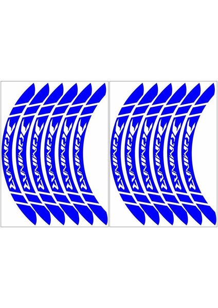 Bajaj Reflektör Mavi Dominar Uyumlu Geniş 1 Set Jant Şeridi