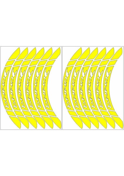 Bajaj Florasan Sarı Dominar Uyumlu Geniş 1 Set Jant Şeridi
