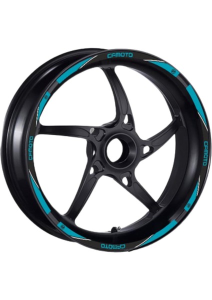 Cf Moto Uyumlu Mavi 1 Set Jant Şeridi