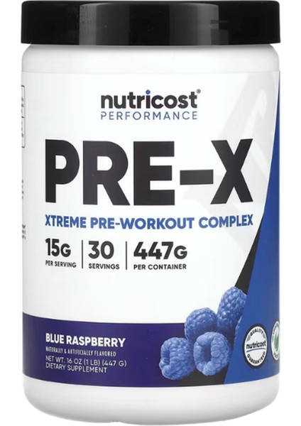 Performance Pre-X Xtreme Pre-Workout Complex Blue Raspberry 447 Gr Usa Menşei.Tr Tek Yetkili SATICISI OZELSPORCUGIDALARI'DIR