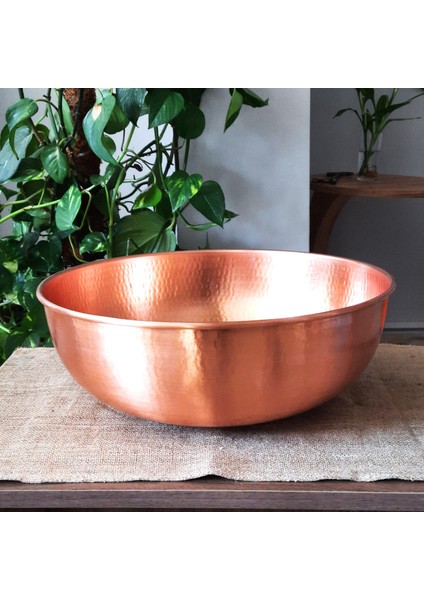 Bakır Lavabo Eskitilmiş 40*15 cm