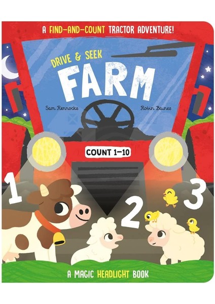 Drive And Seek Farm - A Magic Headlight Book
