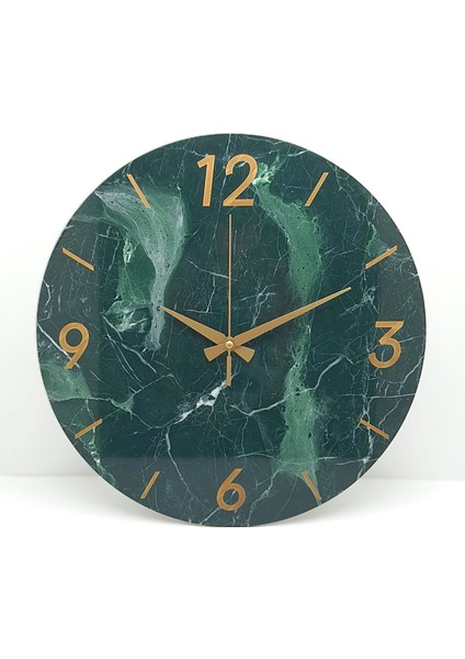 Mermer Desenli Yuvarlak Duvar Saati fiyatları