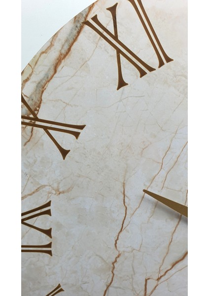 Mermer Desenli Yuvarlak Duvar Saati indirimleri