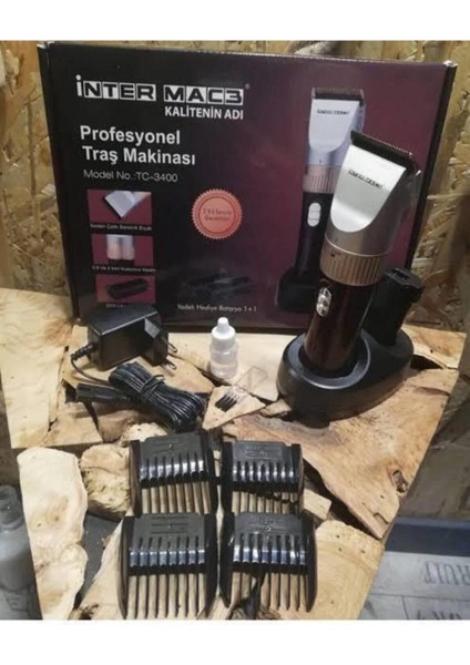 3 Saat ve Altı Mac3 TC-3400 Moser Style Profesyonel Traş Makinesi Kablosuz Kuru Saç