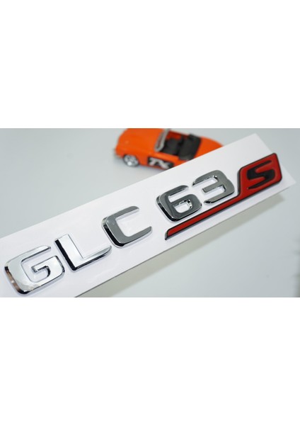 Glc 63S Bagaj Kırmızı Krom Abs Yazı Logo Benz Ile Uyumlu