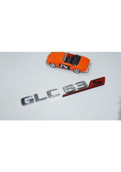 Glc 63S Bagaj Kırmızı Krom Abs Yazı Logo Benz Ile Uyumlu