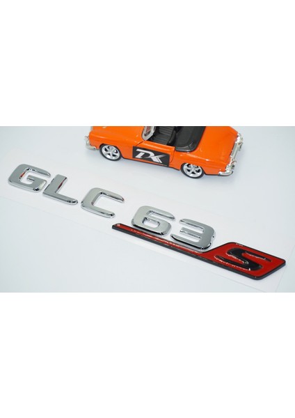 Glc 63S Bagaj Kırmızı Krom Abs Yazı Logo Benz Ile Uyumlu