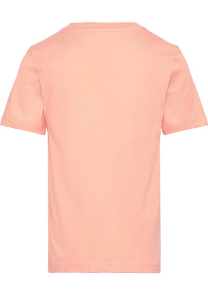 Calvin Klein Pembe Kız Çocuk T-Shirt Meta-Mınımal Monogram T-Shırt