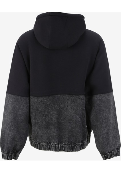 Gri - Siyah Erkek Sweatshırt 240D1808_KLJ Blocked Denım Hoodıe fiyatları