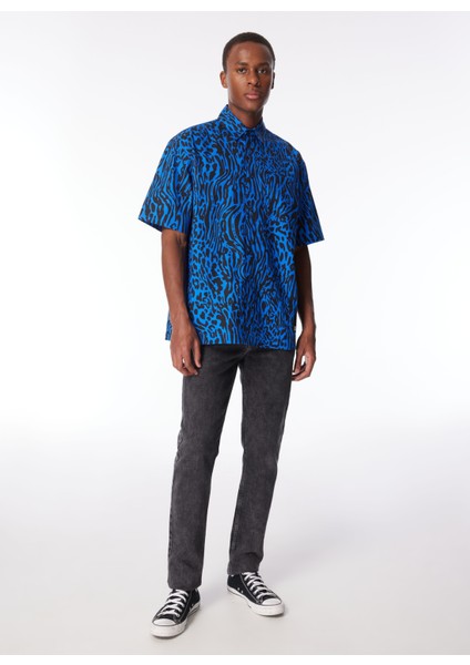 Gri Erkek Denim Pantolon 240D1115_Klj Slim Logo Denim