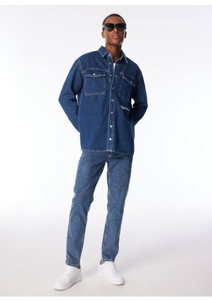 Erkek Denim Gömlek 240D1603_KLJ Regular Utlty Shırt Ja modelleri