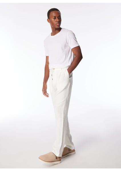 Gmg Fırenze Normal Bel Regular Fit Ekru Erkek Pantolon GU24MSS01017