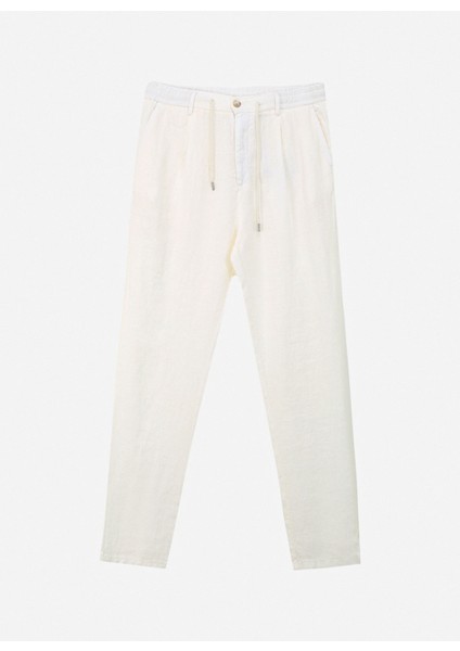 Gmg Fırenze Normal Bel Regular Fit Ekru Erkek Pantolon GU24MSS01017