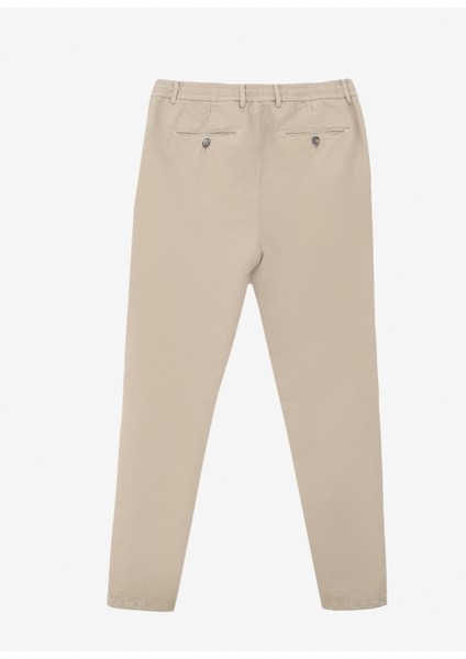 Gmg Fırenze Lastikli Bel Dar Paça Regular Fit Vizon Erkek Pantolon GU24MSS01013