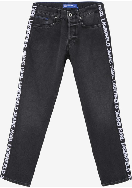 Siyah Erkek Denim Pantolon 240D1106_Klj Tapered Logo Denim fiyatları