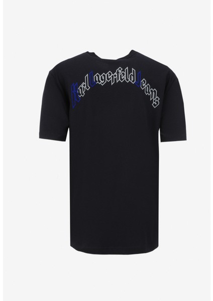 Siyah Erkek T-Shirt 240D1708_KLJ Relax Sslv Gothıc Logo