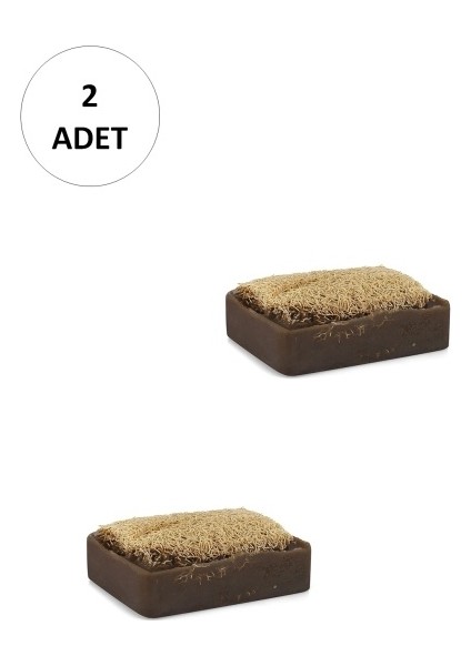 2 Adet Doğal Kabak Lifli Kil Sabunu