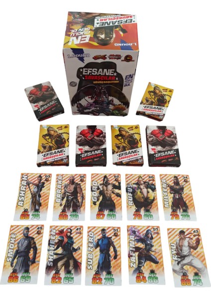 Efsane Savaşçılar Oyun Kartları & 6 X10 Toplam 60 Adet Kart & Kutusuz fiyatları