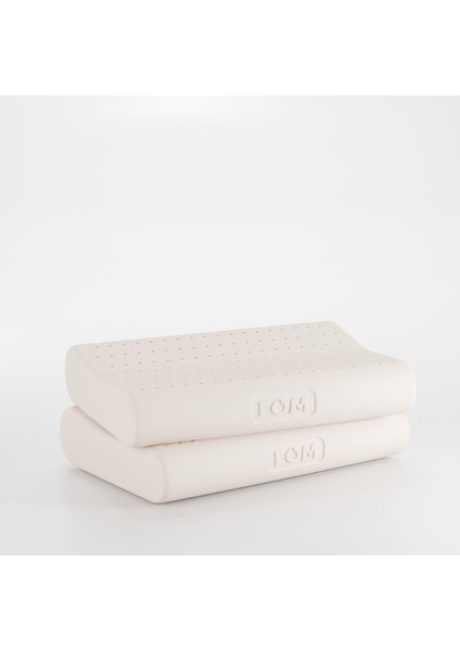 2'li Flex Tam Ortopedik Visco Konforlu Uyku Yastık Kampanyası, Ortopedik, 60 X 40 X 14/11, Sarı