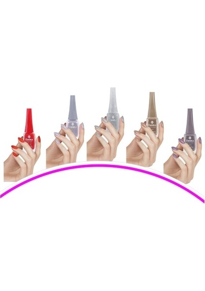 5 Adet Keratinli Besleyici Oje SET 15 14 ml