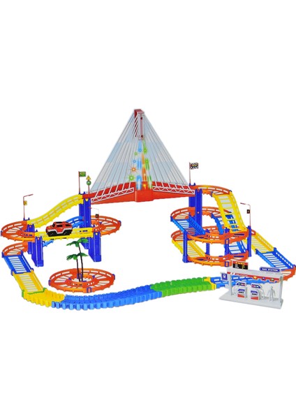 Oyuncak Arabalı Lunapark Işıklı Sesli 106 Parça