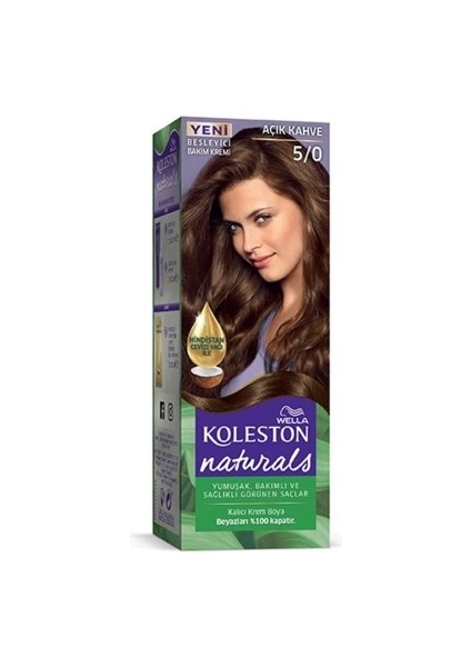 Naturals Saç Boyası Açık Kahve 5/0