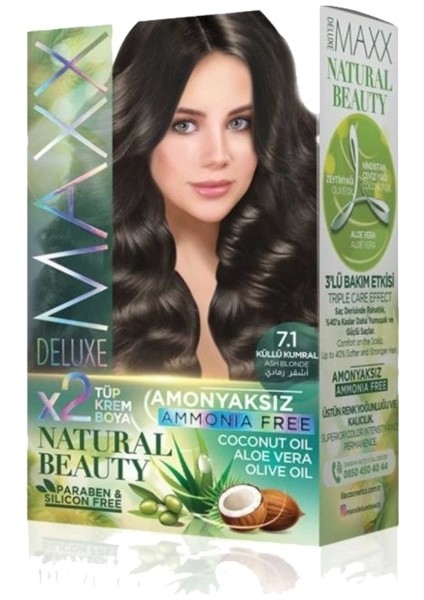 Natural Beauty Amonyaksız Saç Boyası 7.1 Küllü Kumral