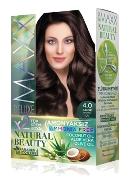Natural Beauty Amonyaksız Saç Boyası 4.0 Kahve