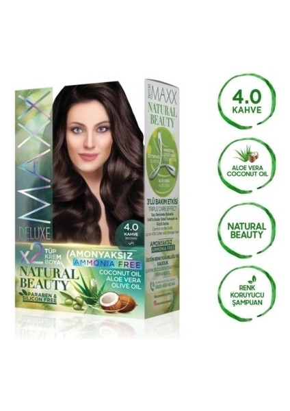 Natural Beauty Amonyaksız Saç Boyası 4.0 Kahve modelleri