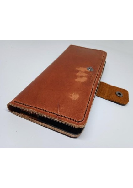 Kesimden Dikime Tamamen El Emeği Deri Cüzdan 12 Kart 2 Banknot Alanı (19.4cm*8,5cm) 18H3