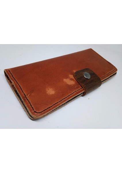 Kesimden Dikime Tamamen El Emeği Deri Cüzdan 12 Kart 2 Banknot Alanı (19.4cm*8,5cm) 18H3