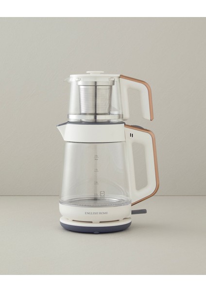 F Cmk 6001 Cam Çay Makinesi ve Kettle Beyaz-Bakır 220 - 240 V 50 Hz / 60 Hz Beyaz 500+ L 1-2