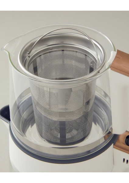 F Cmk 6001 Cam Çay Makinesi ve Kettle Beyaz-Bakır 220 - 240 V 50 Hz / 60 Hz Beyaz 500+ L 1-2 indirimleri