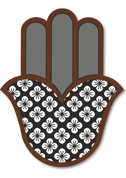 El Yapımı Üç Boyutlu Hamsa Bereket Eli Duvar Dekoru
