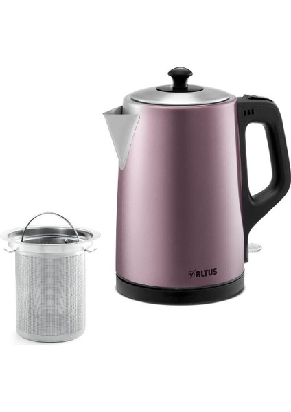 Çelik E Al 795 P Inox Pembe Çay Makinesi 1-2 L Metal Pembe Çelik 220 -