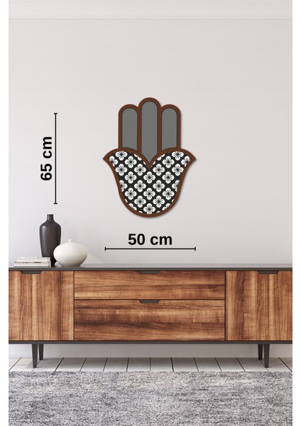 El Yapımı Üç Boyutlu Hamsa Bereket Eli Duvar Dekoru