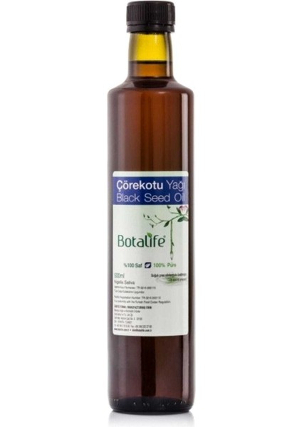 Saf Çörekotu Yağı Soğuk Pres 500ML