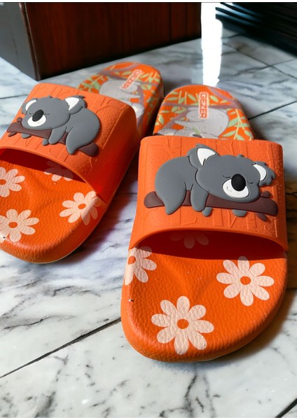 Koala Detaylı Kaymaz Plastik Havuz Deniz Banyo Balkon Teras Ev ve Sokak Terliği indirimleri