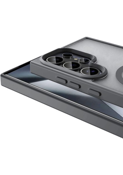 Galaxy S24 Ultra Kılıf Magsafe Şarj Özellikli Mat Arka Yüzey Redclick Sio Kapak modelleri