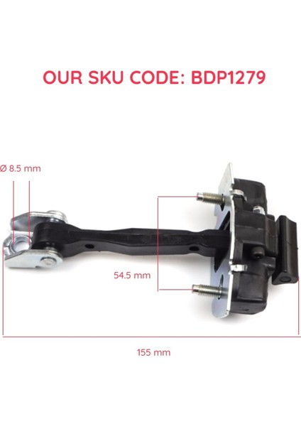 BDP1295 Fiat 500X 334 2014-ON 51939940 Için Ön Sağ Veya Sol Kapı Gergi Yayı modelleri